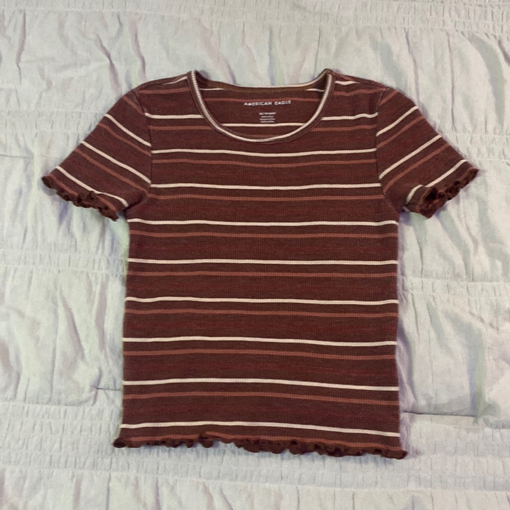 Red short sleeve shirt